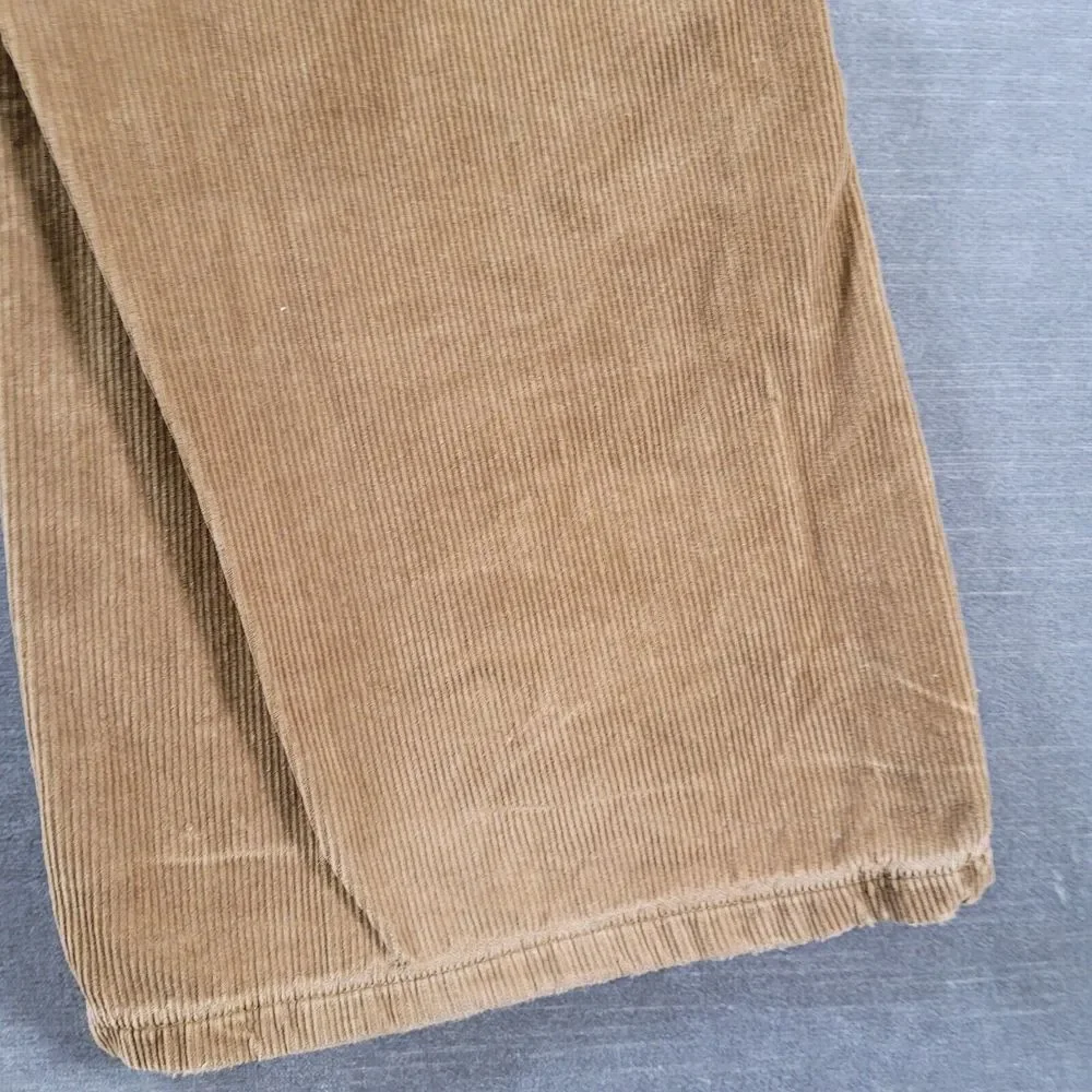Polo Ralph Lauren‎ Corduroy Brown Pants Chino Mens Actual Size 34 x 31